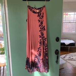 Peach Floral Maxi Skirt || Free People